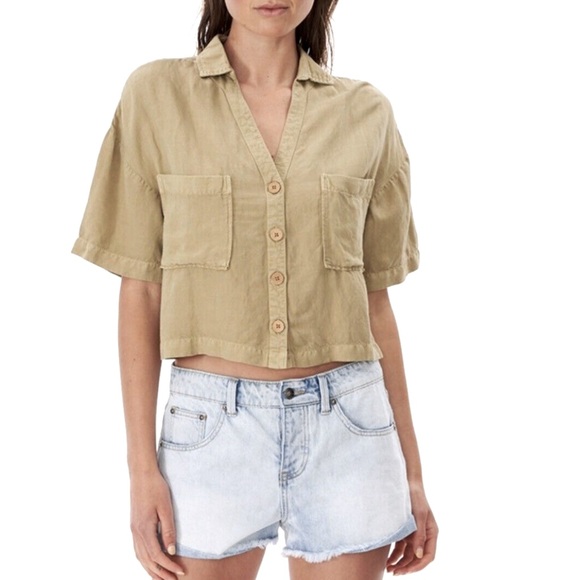 Rip Curl Tops - Rip Curl Premium Linen Shirt